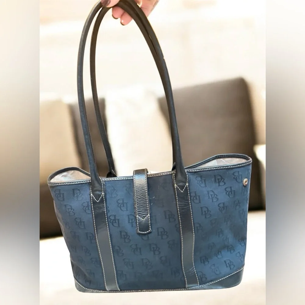 Dooney & Bourke Blue Tote Bag - Picture 3 of 16